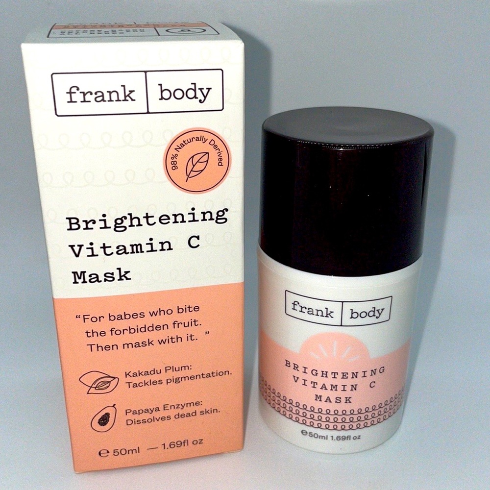 Frank Body BRIGHTENING VITAMIN C MASK Helps Fade Scarring